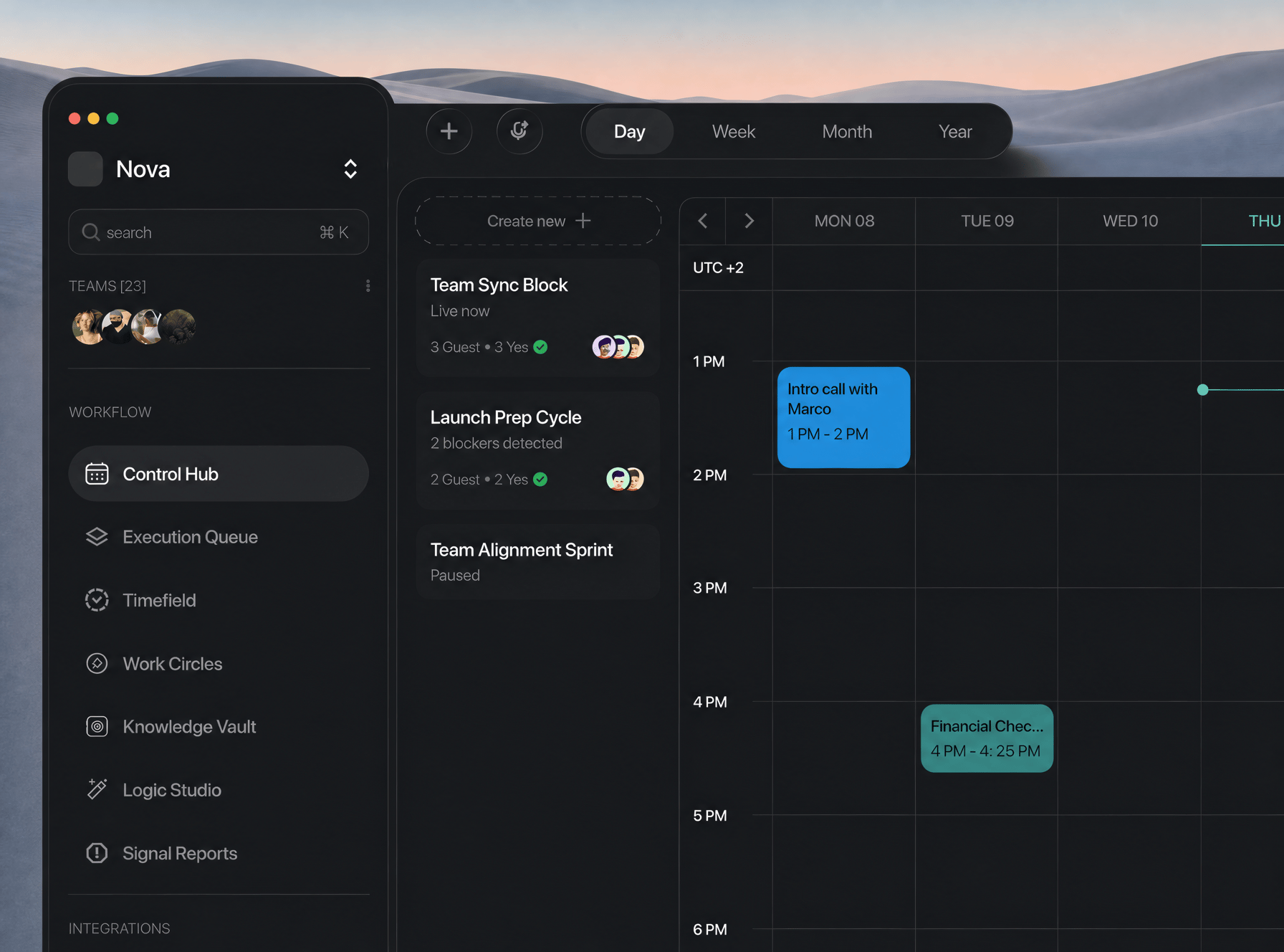 scheduler UI